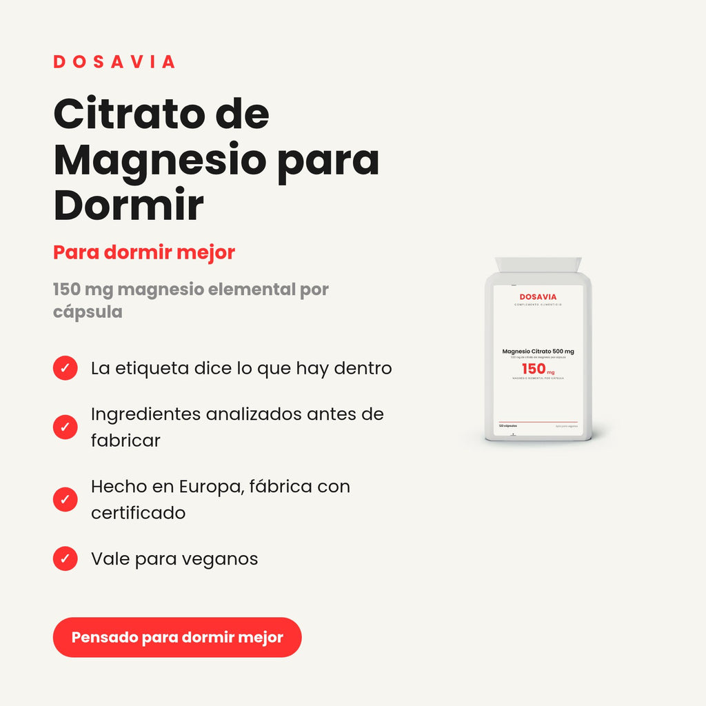 Citrato de Magnesio para Dormir | 500 mg