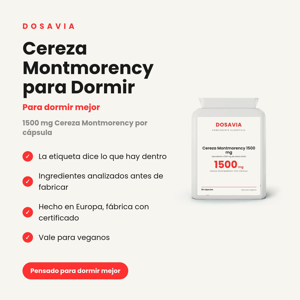 Cereza Montmorency para Dormir | 1500 mg