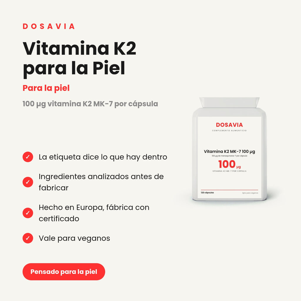 Vitamina K2 para la Piel | MK-7 100 µg
