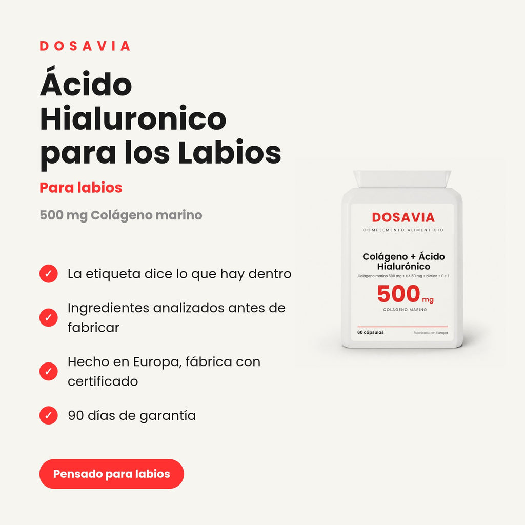Ácido Hialuronico para los Labios | Colágeno