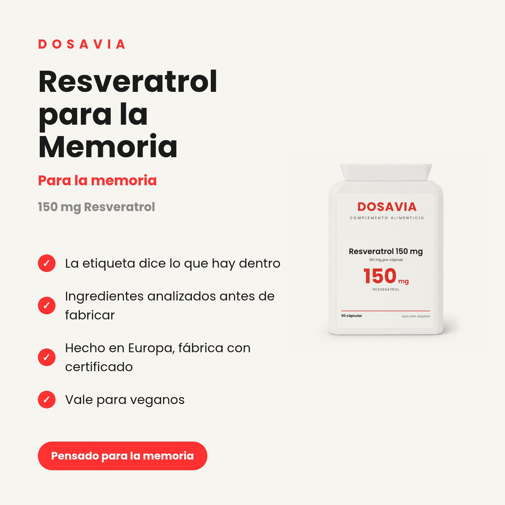Resveratrol para la Memoria | 150 mg