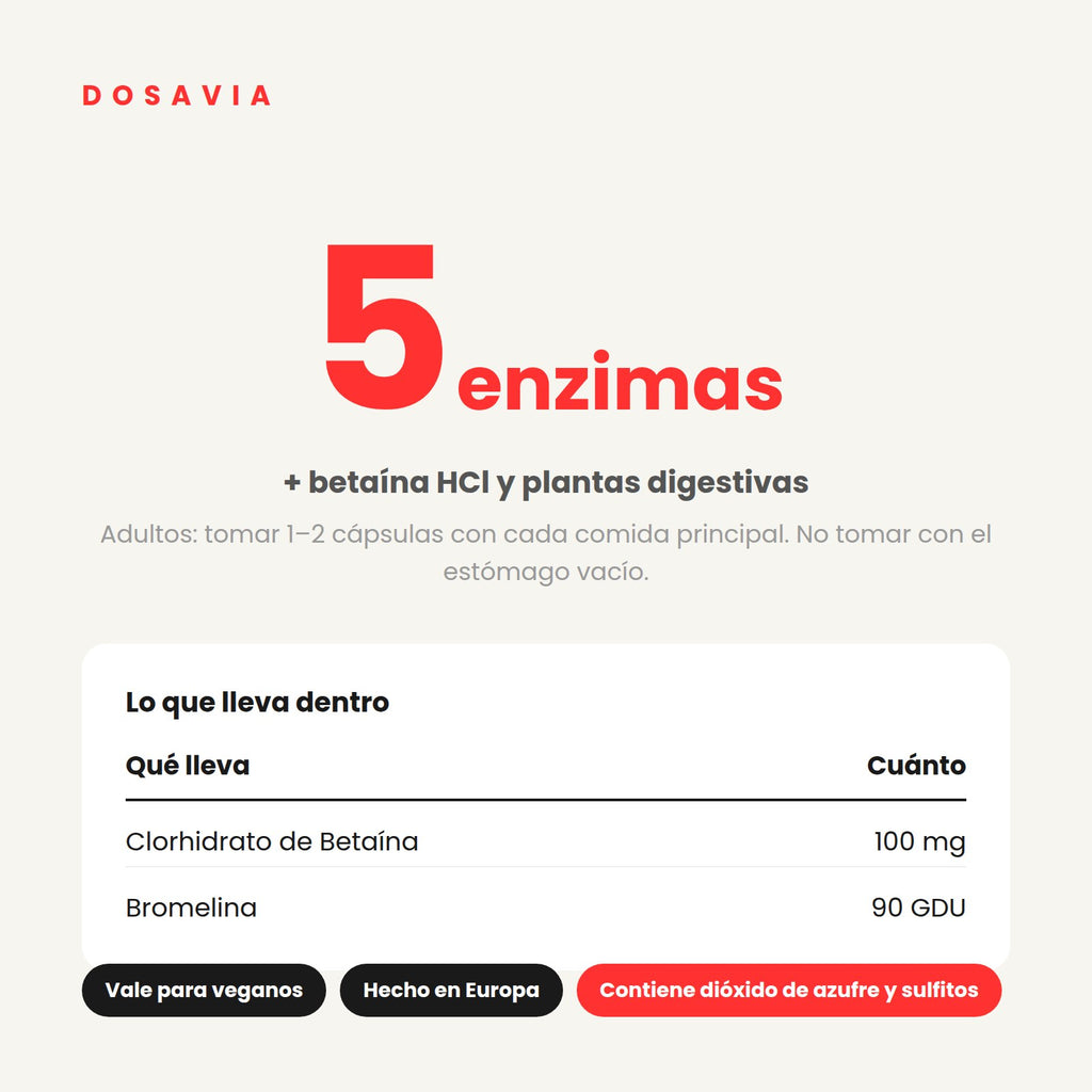 Enzimas Digestivas para el Estreñimiento | Complex · 90 cápsulas