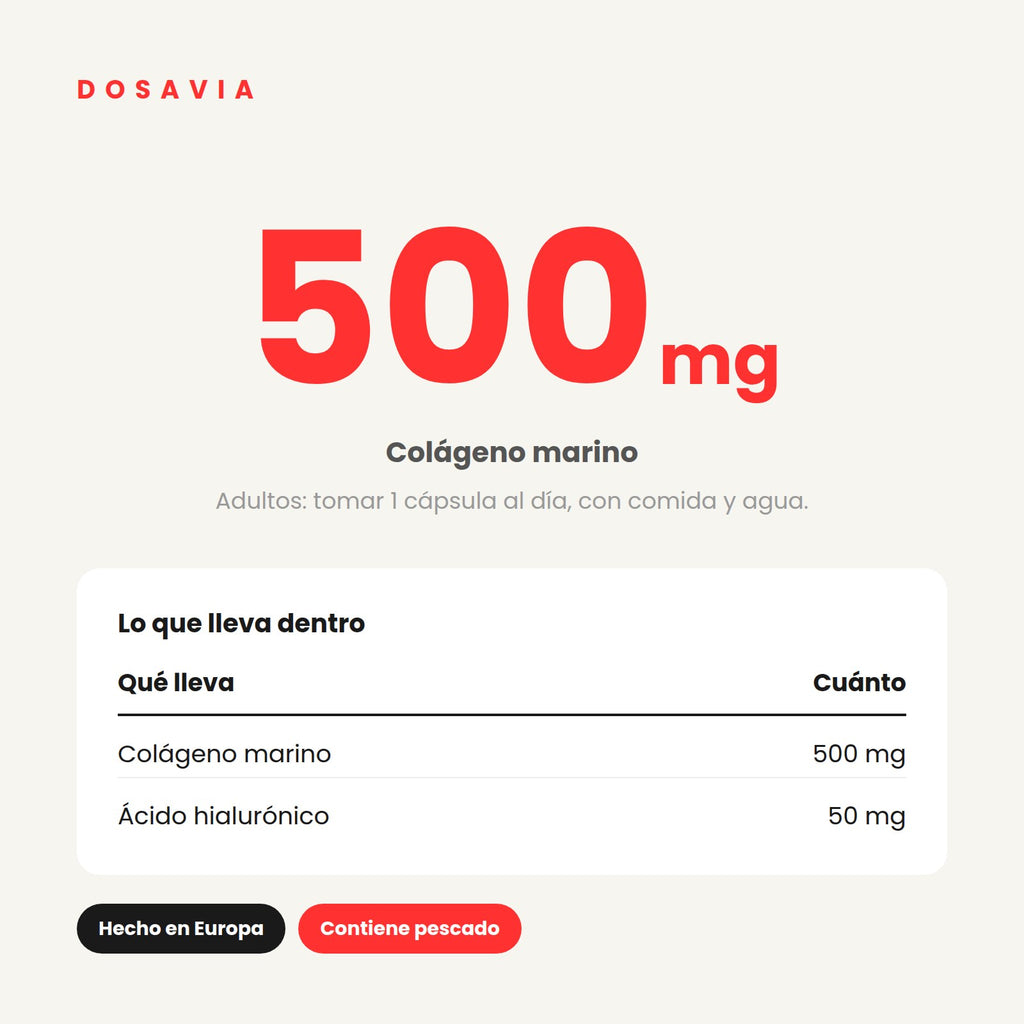 Ácido Hialuronico para las Articulaciones | Colágeno · 60 cápsulas