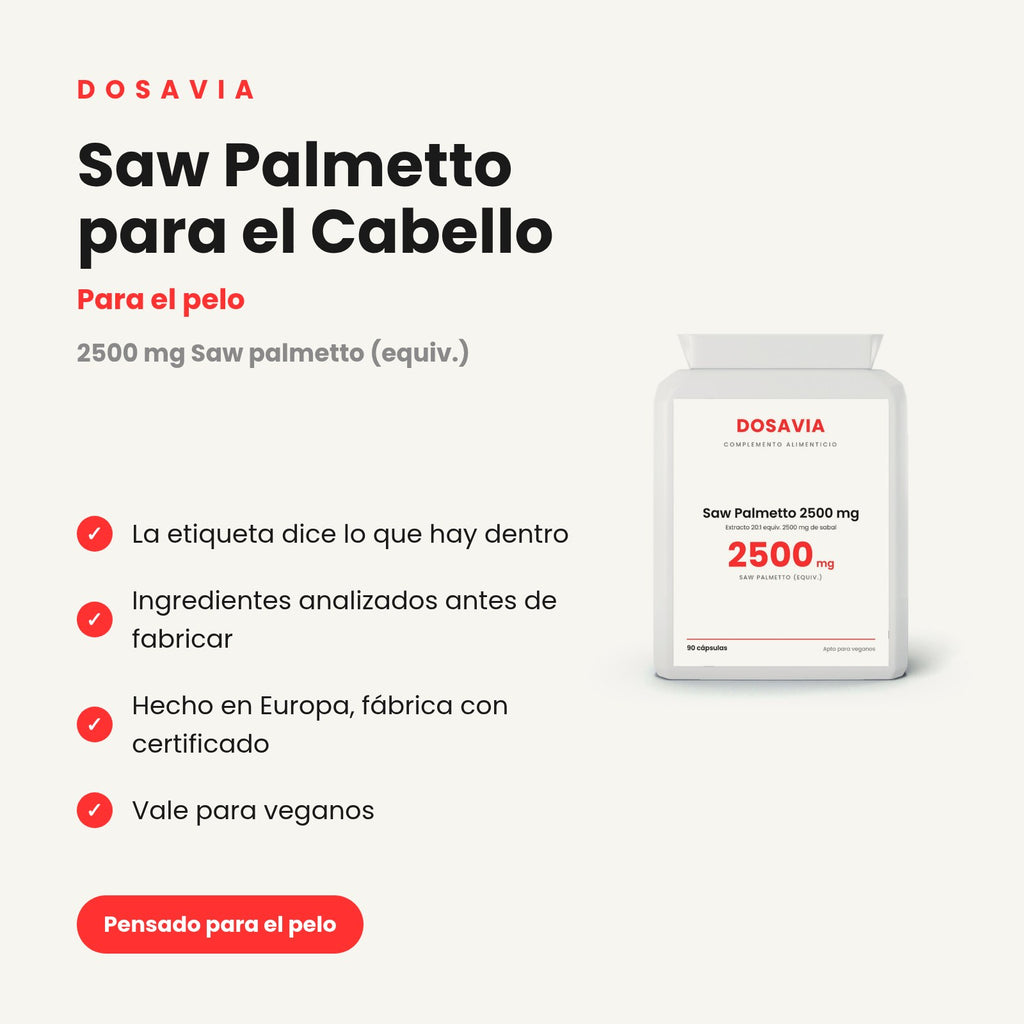 Saw Palmetto para el Cabello | 2500 mg