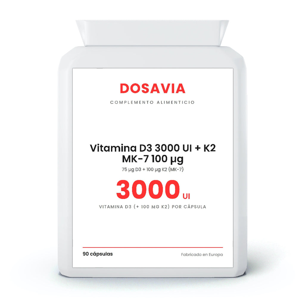Vitamina D3 3000 UI + K2 MK-7 100 µg