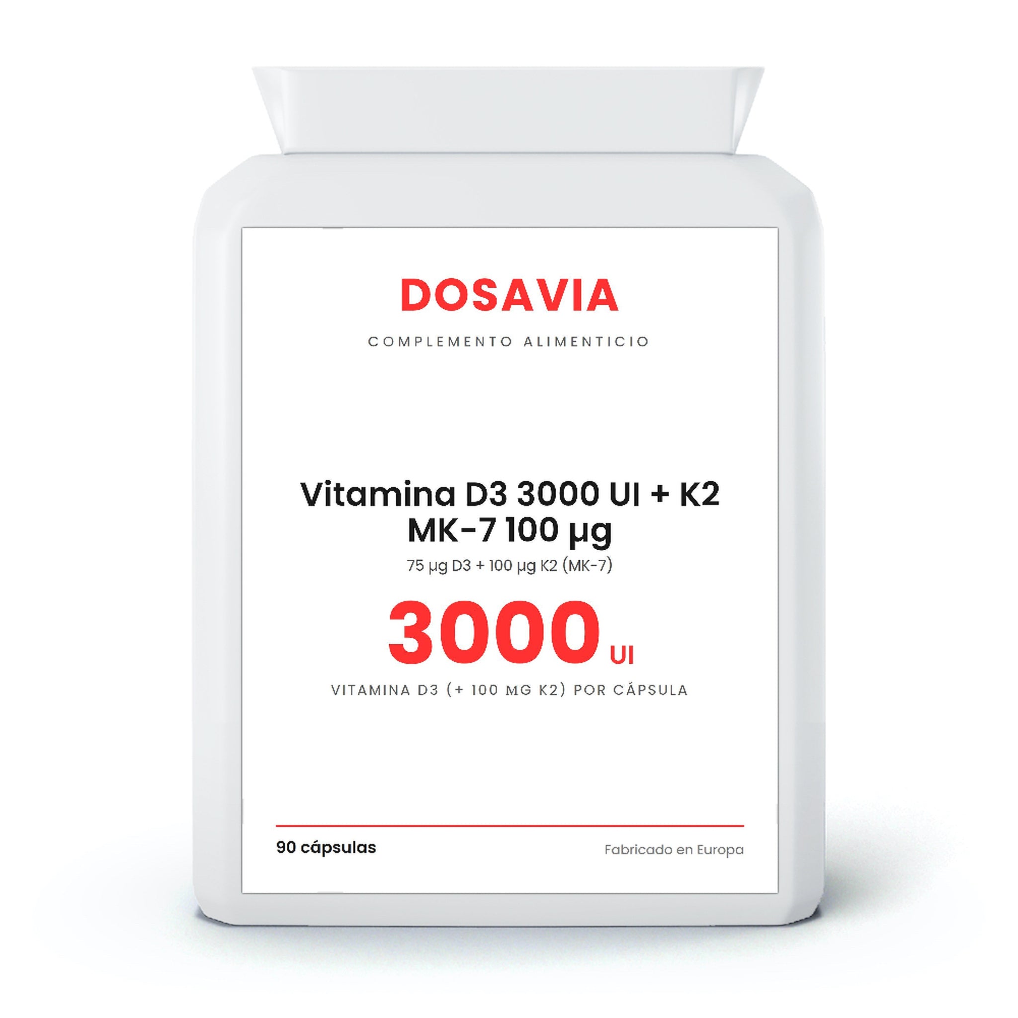 Vitamina D3 3000 UI + K2 MK-7 100 µg