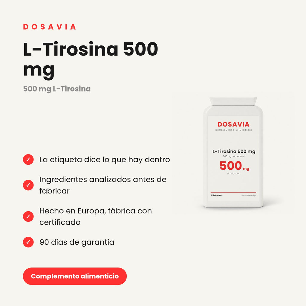 L-Tirosina 500 mg