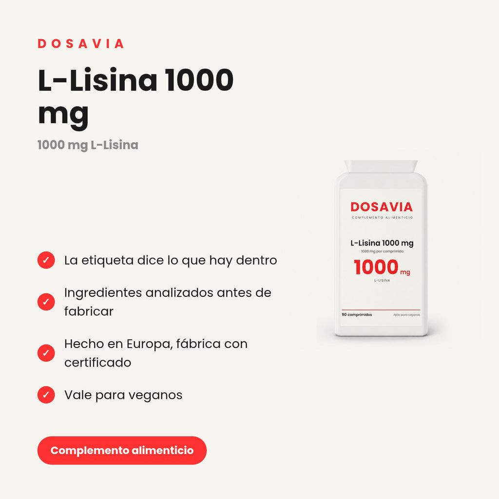 L-Lisina 1000 mg