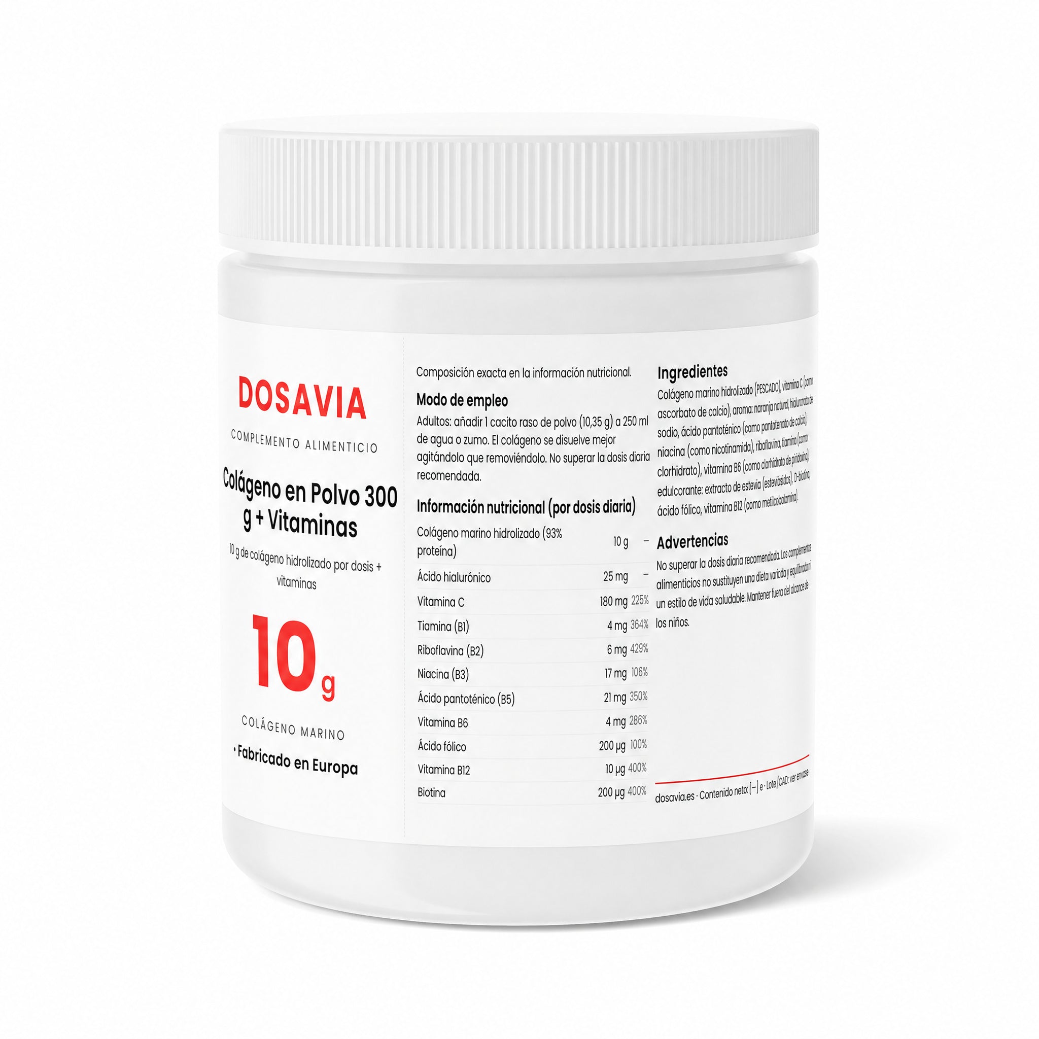 Colágeno para los Huesos | en Polvo 300 g + Vitaminas