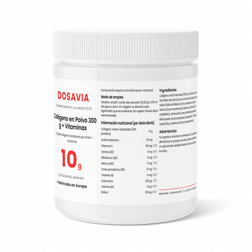 Colágeno para Mujer | en Polvo 300 g + Vitaminas