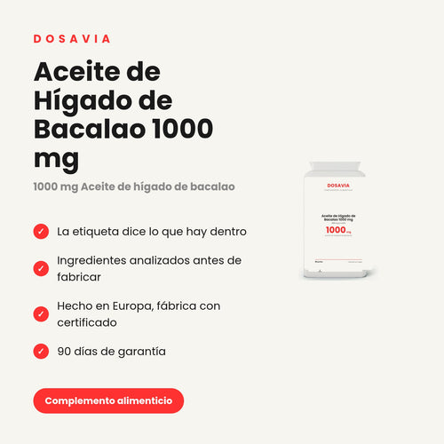 Aceite de Hígado de Bacalao 1000 mg