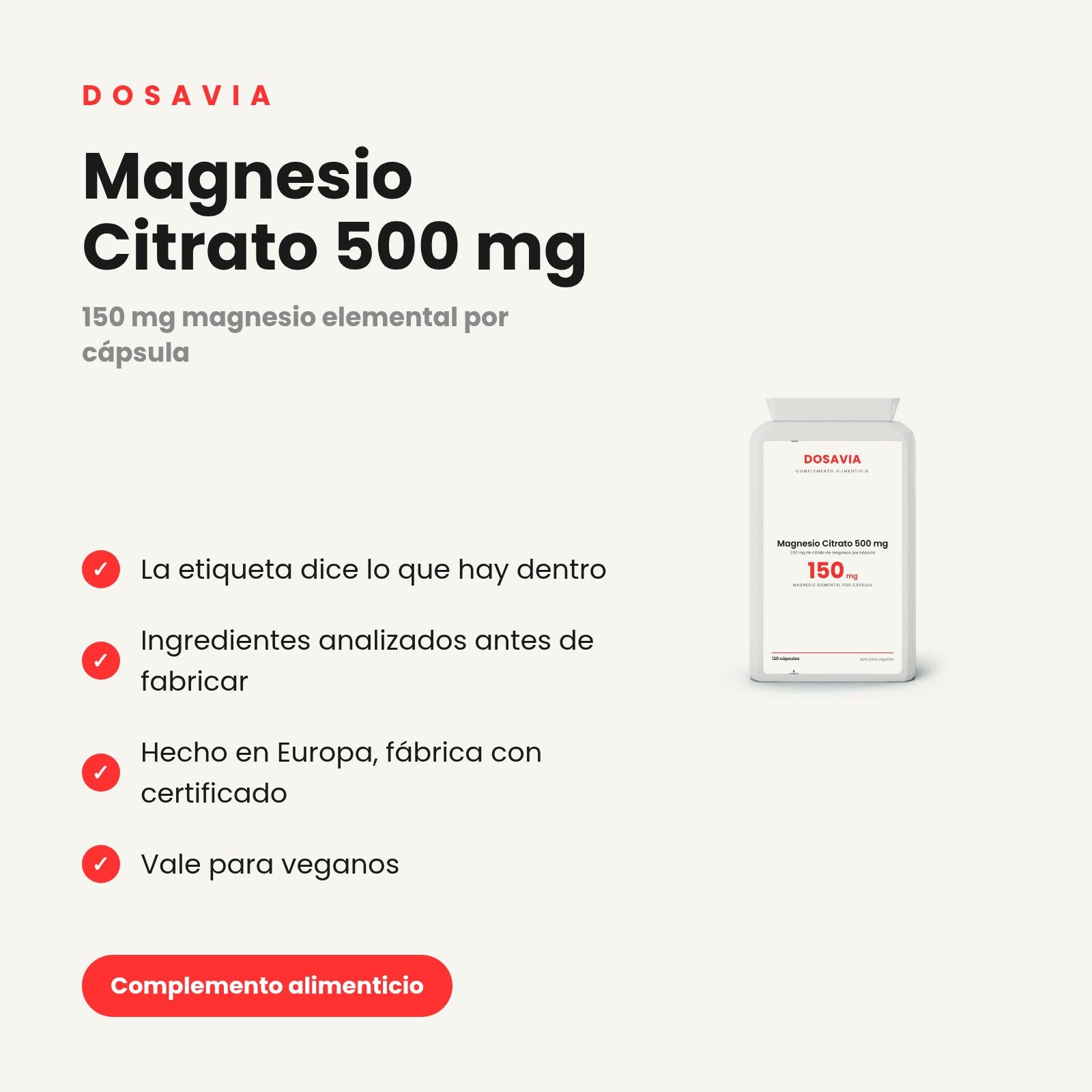 Magnesio Citrato 500 mg