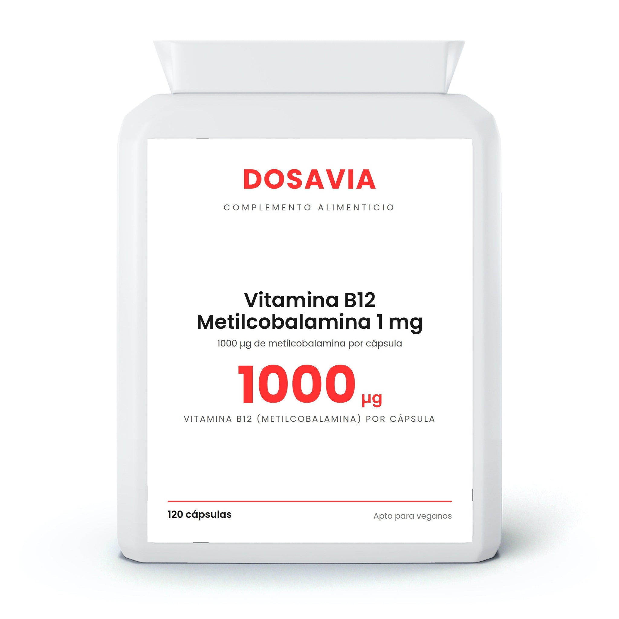 B12 para Veganos | Vitamina Metilcobalamina 1 mg