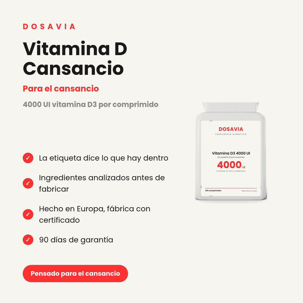 Vitamina D Cansancio | D3 4000 UI