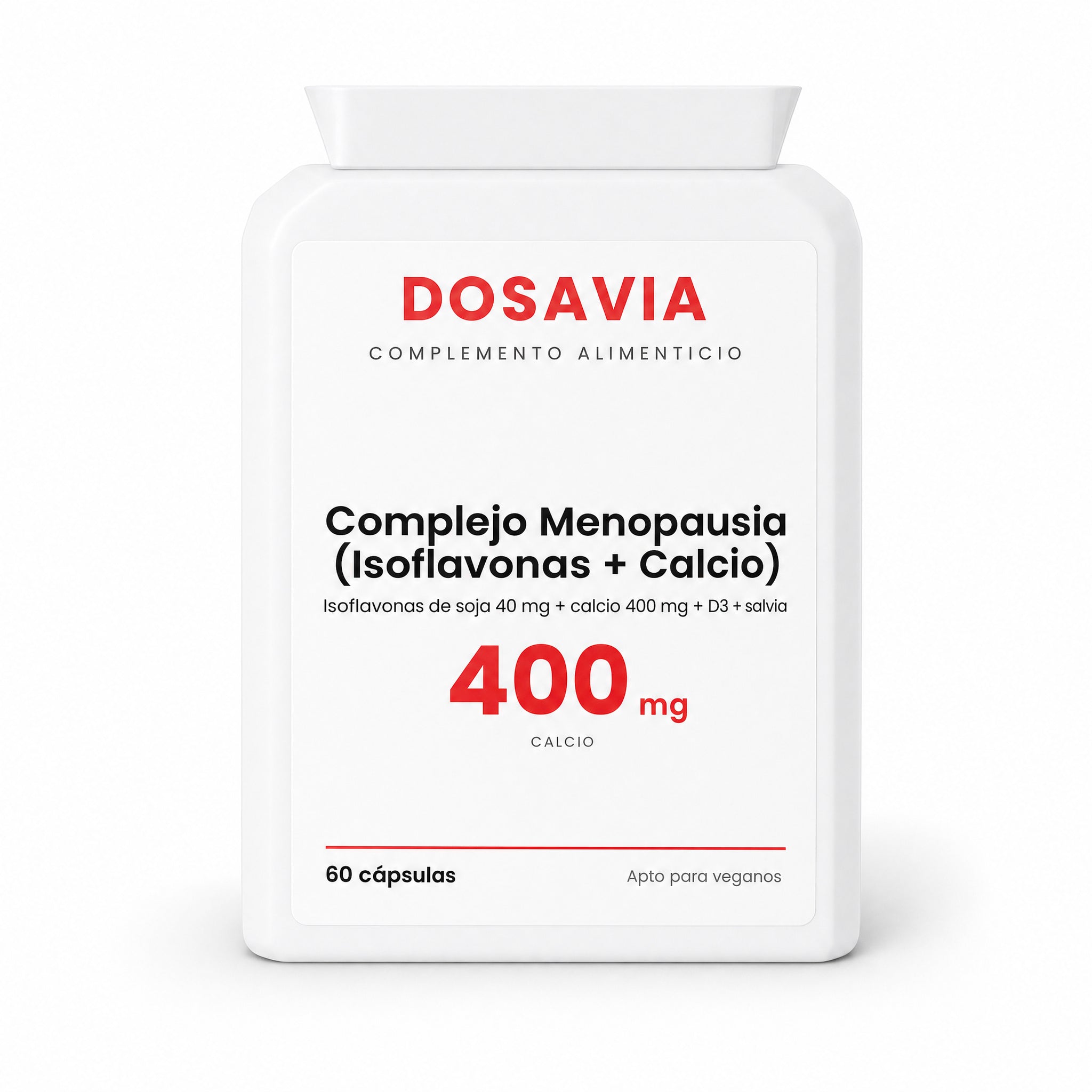 Isoflavonas de Soja para los Sofocos | Complejo Menopausia (Isoflavonas + Calcio)