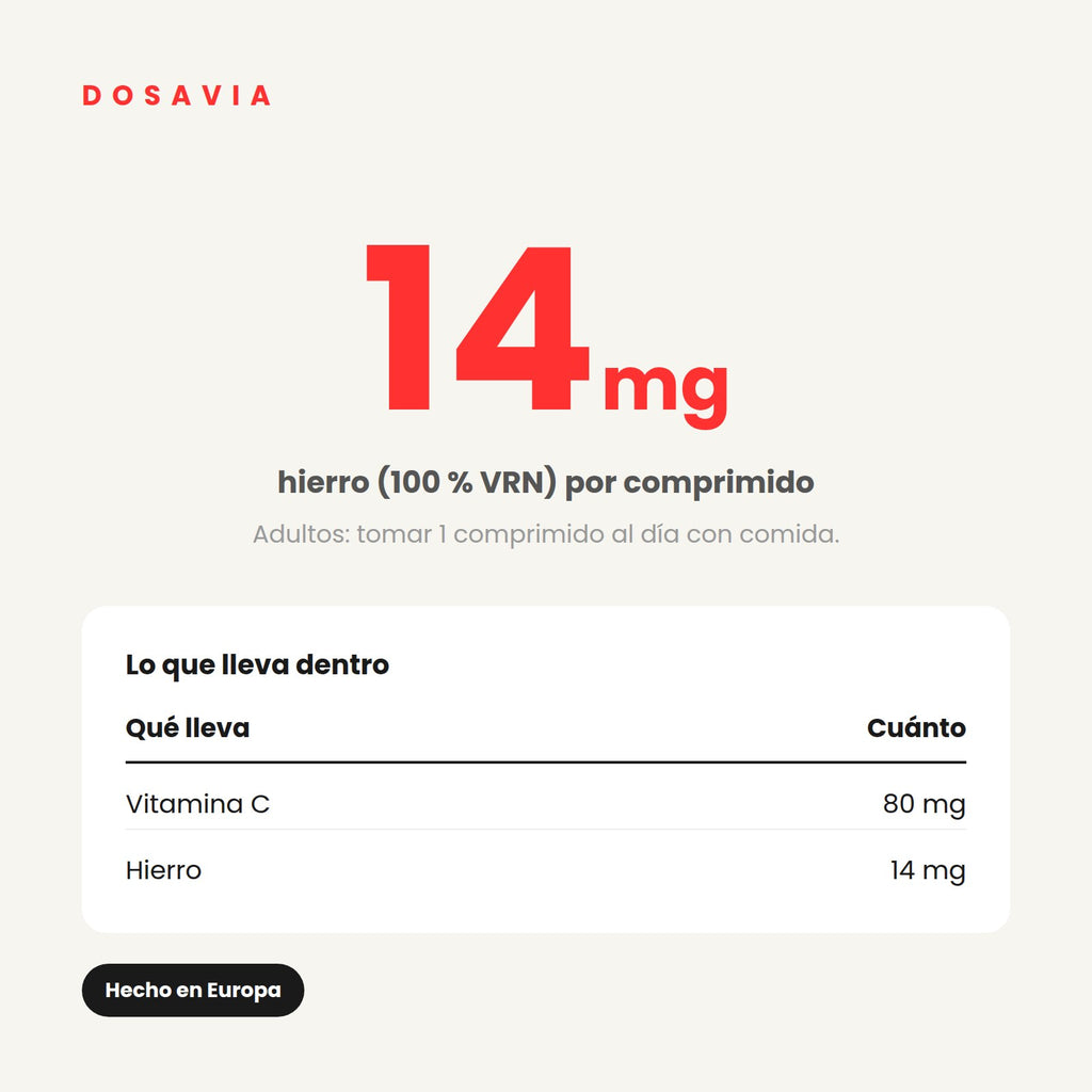 Multivitamínico para Mujer | con Hierro · 180 comprimidos