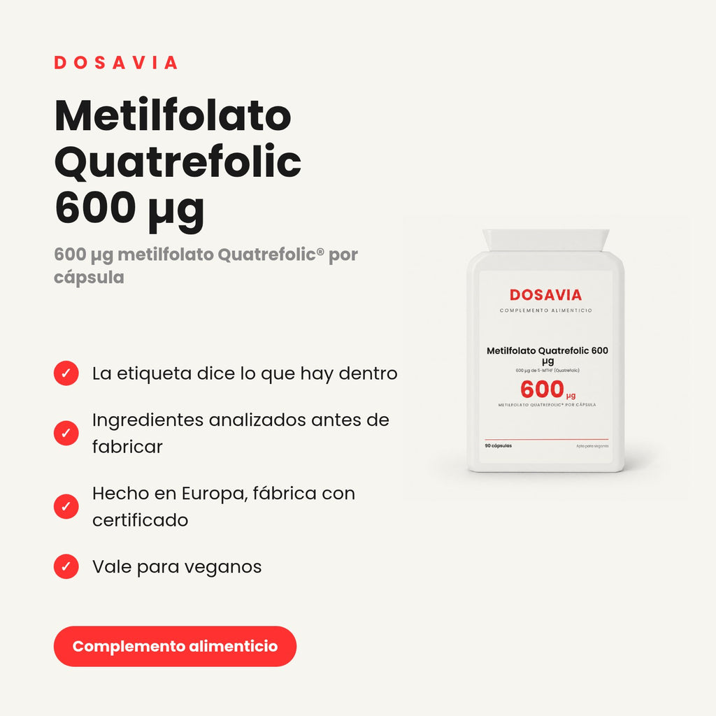 Metilfolato Quatrefolic 600 µg