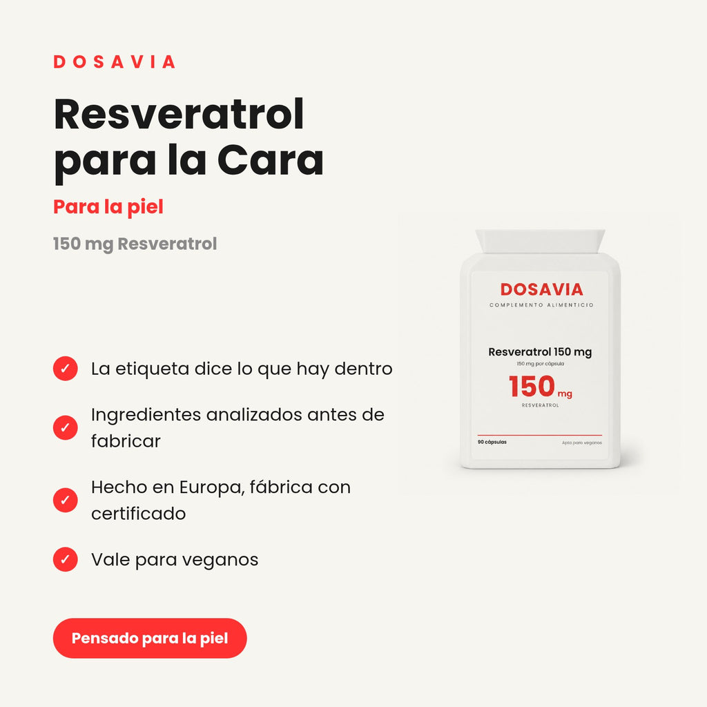 Resveratrol para la Cara | 150 mg