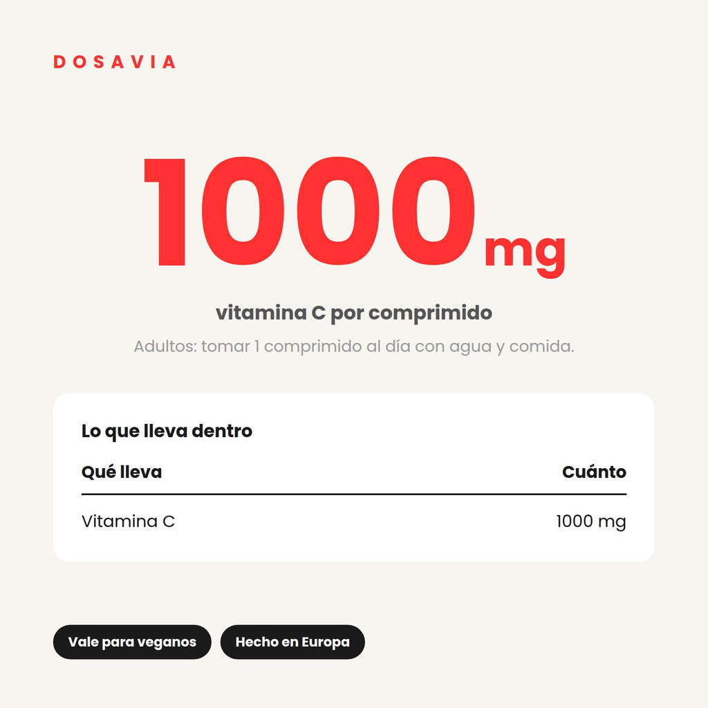 Vitamina C 1000 mg · 120 comprimidos