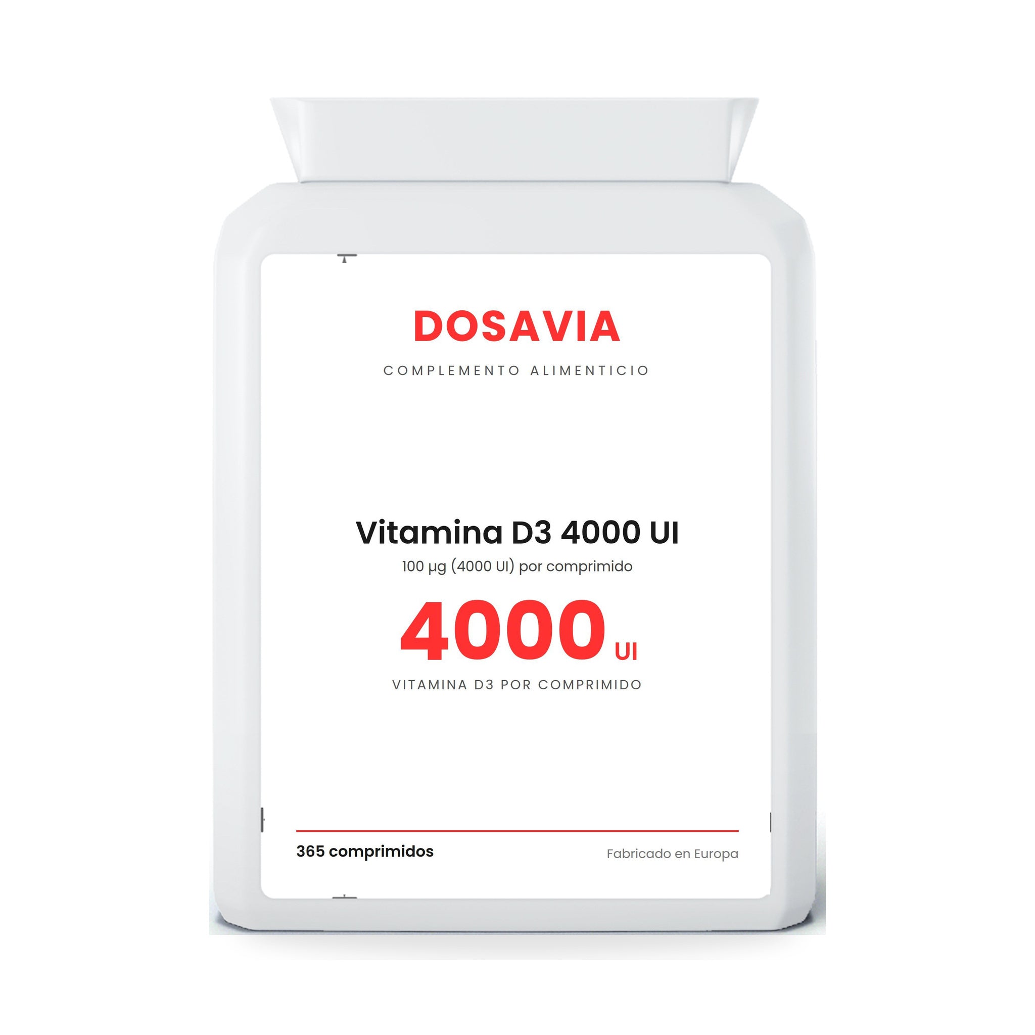Vitamina D para los Huesos | D3 4000 UI